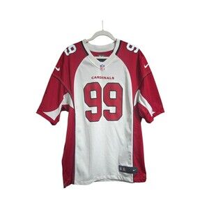 Nike NFL Arizona Cardinals J.J. Watt White On Field Game Jersey Men's Size Large